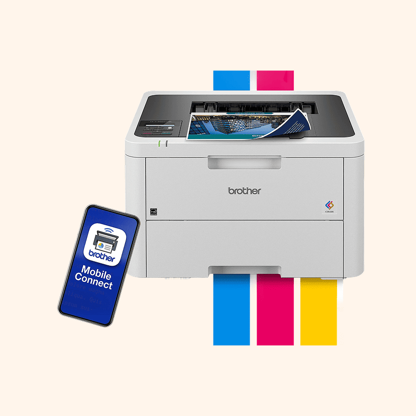 Brother HL-L3220CDW Wireless Compact Digital Color Printer, Laser Quality Output, Refresh EZ Print Eligibility
