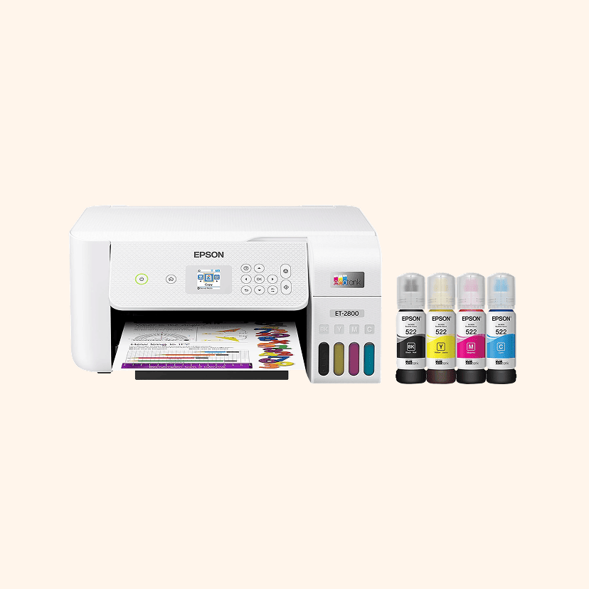 Epson® EcoTank ET-2800 All-in-One Supertank Color Printer, White