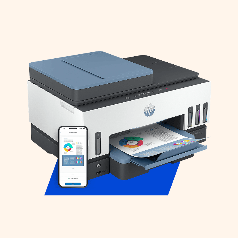 HP Smart Tank 7602 Wireless All-in-One Ink Tank Printer with up to 2 years of ink included, AI-enabled (28B98A)