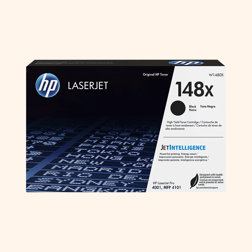 HP 148X Black High Yield Toner Cartridge, W1480X