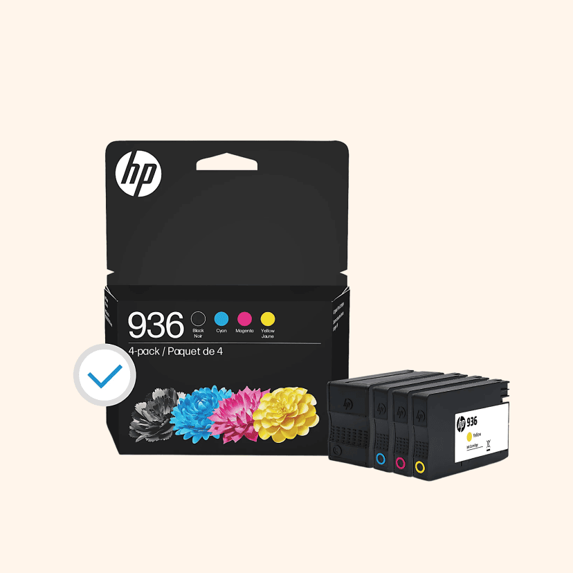 HP 936 CMYK Original Ink Cartridges, Pack Of 4 Cartridges, 6C3Z5LN