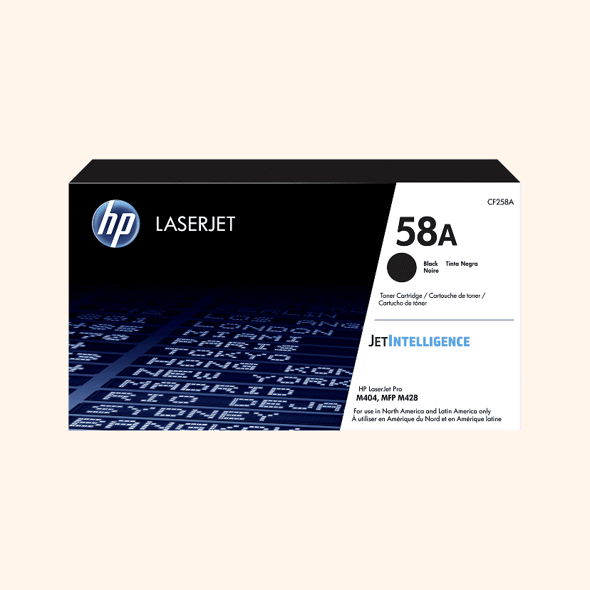 HP 58A Black Toner Cartridge, CF258A