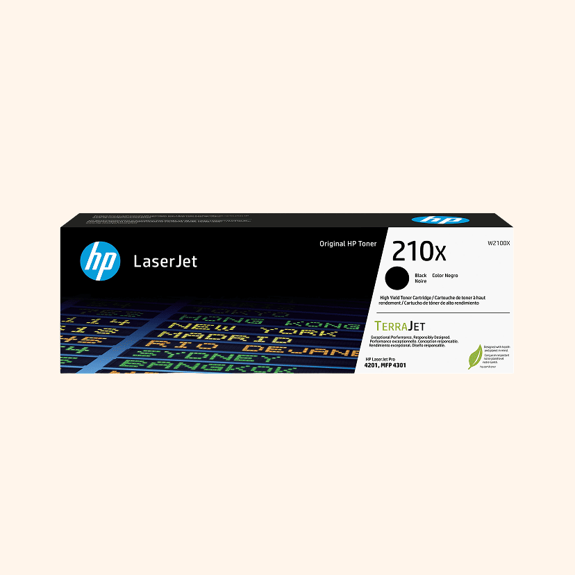 HP 210X Black High Yield Toner Cartridge, W2100X
