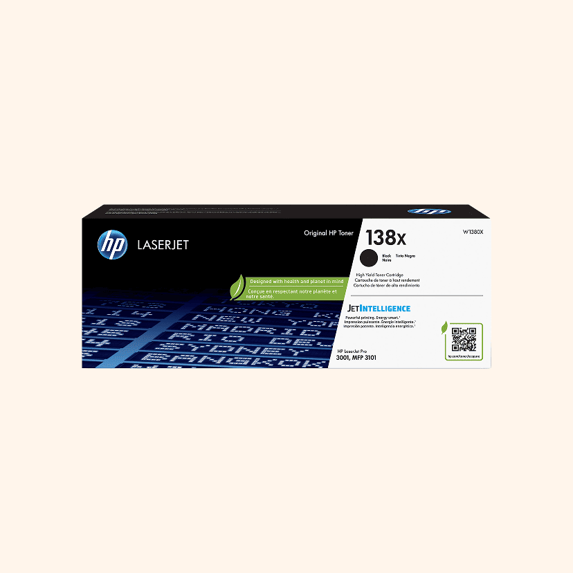 HP 138X Black High Yield Toner Cartridge, W1380X